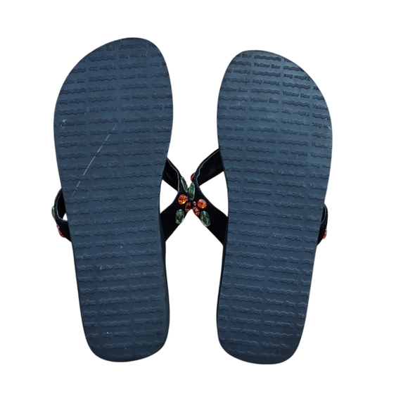 Yellow Box Valencia Rhinestone Sandals - Picture 2 of 2